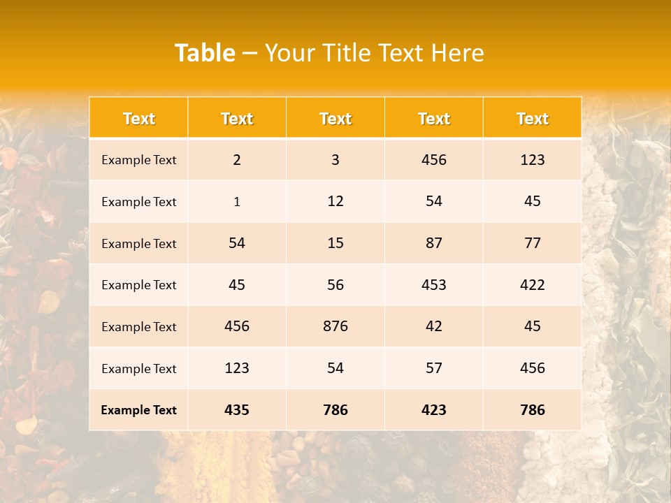 Garlic Powder Asian Food Chillies PowerPoint Template