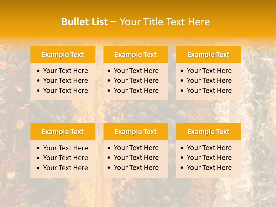 Garlic Powder Asian Food Chillies PowerPoint Template