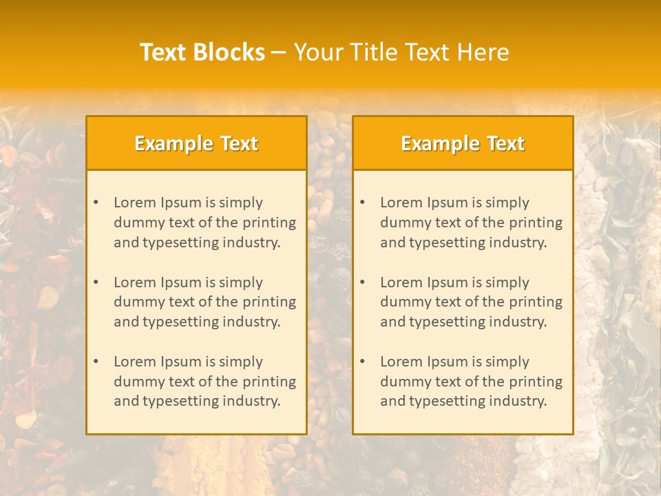 Garlic Powder Asian Food Chillies PowerPoint Template