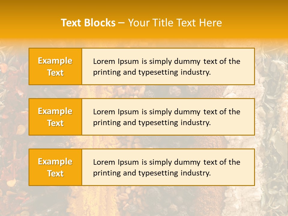 Garlic Powder Asian Food Chillies PowerPoint Template