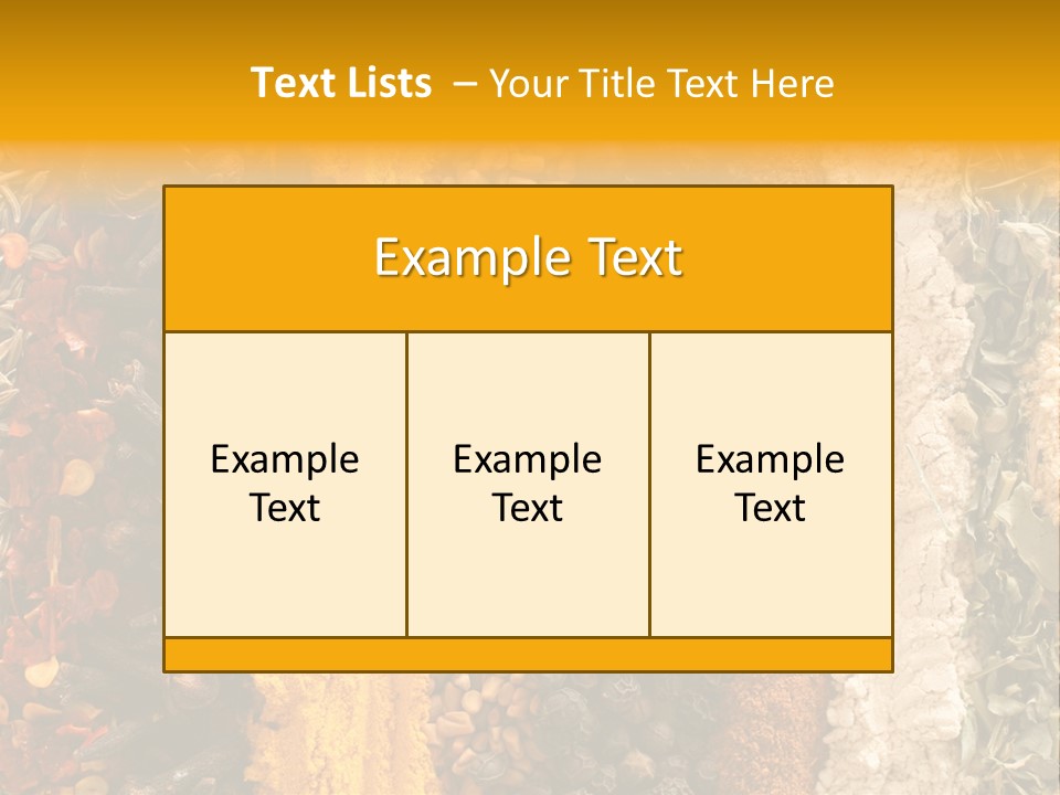 Garlic Powder Asian Food Chillies PowerPoint Template