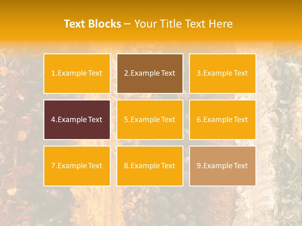 Garlic Powder Asian Food Chillies PowerPoint Template