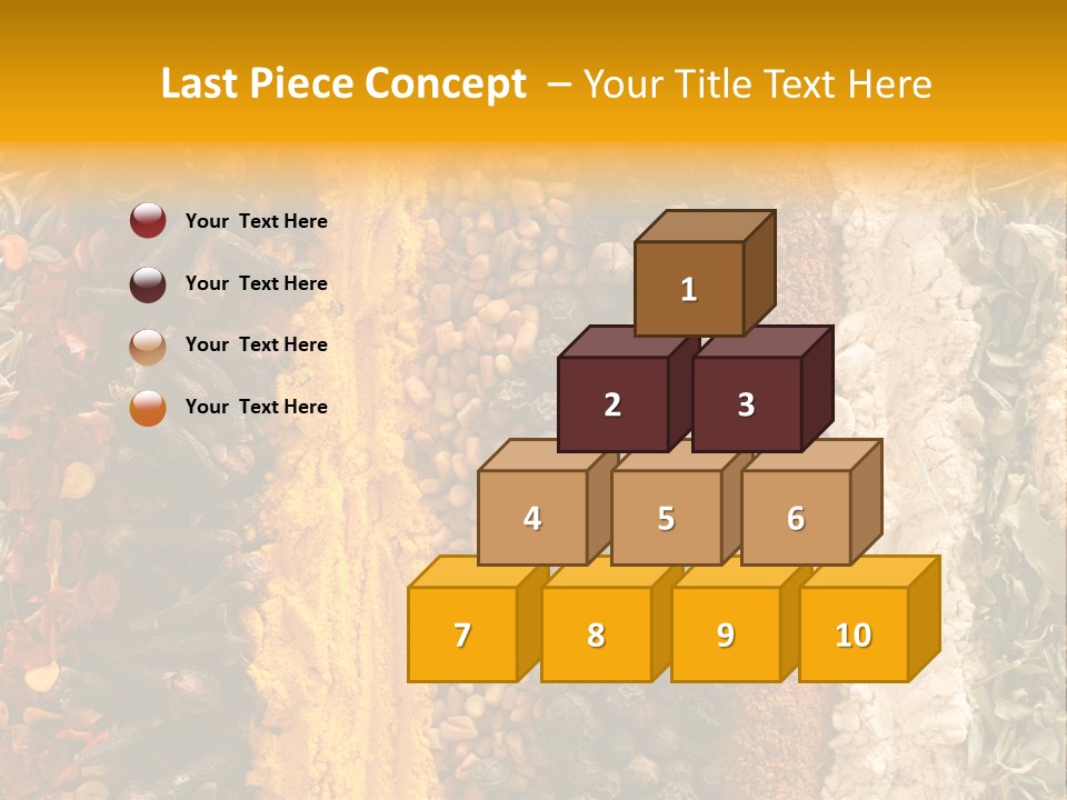 Garlic Powder Asian Food Chillies PowerPoint Template