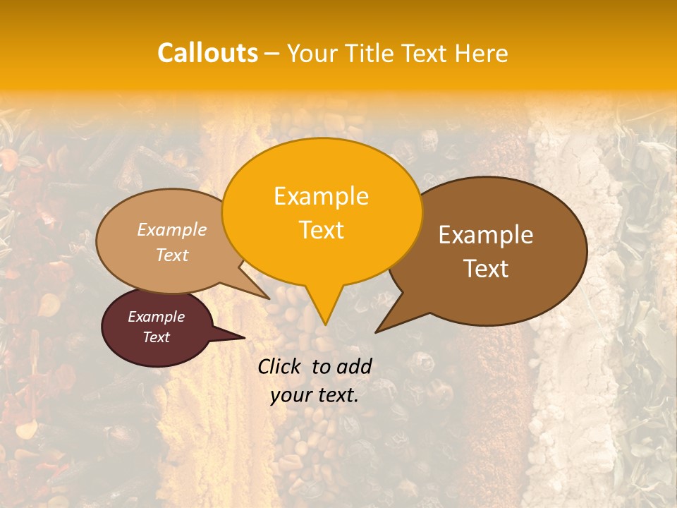 Garlic Powder Asian Food Chillies PowerPoint Template