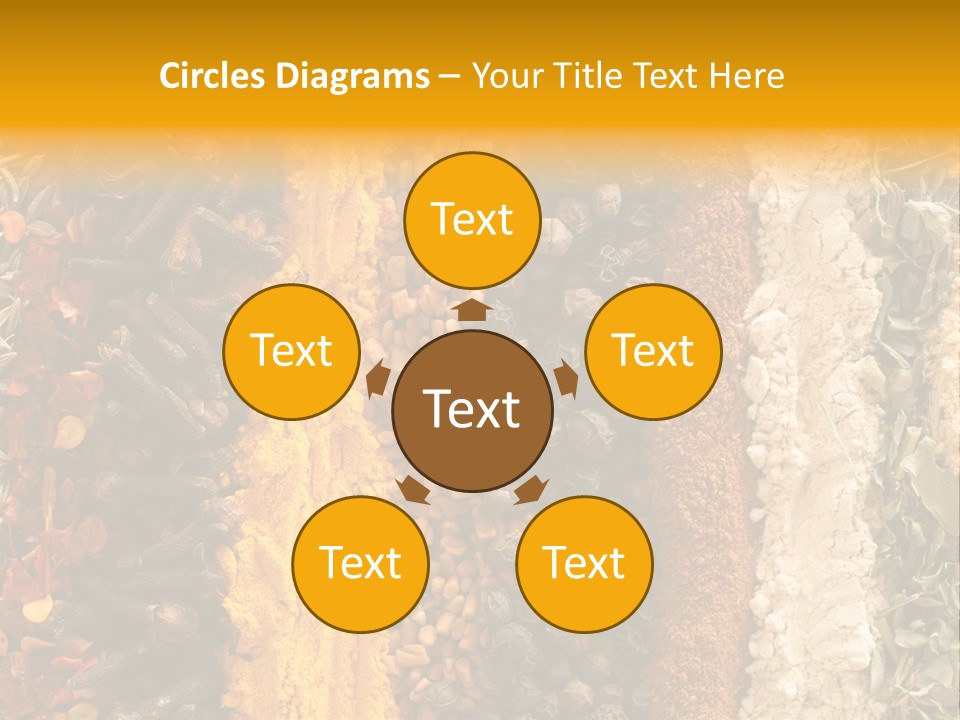 Garlic Powder Asian Food Chillies PowerPoint Template