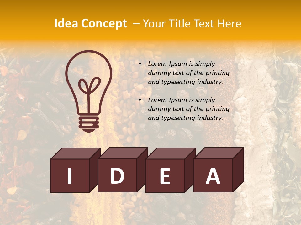 Garlic Powder Asian Food Chillies PowerPoint Template