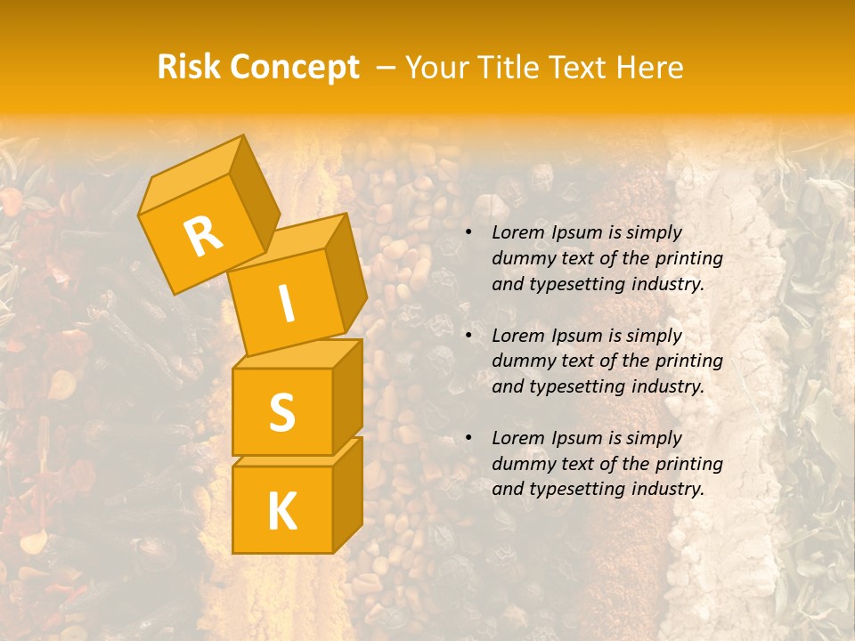 Garlic Powder Asian Food Chillies PowerPoint Template