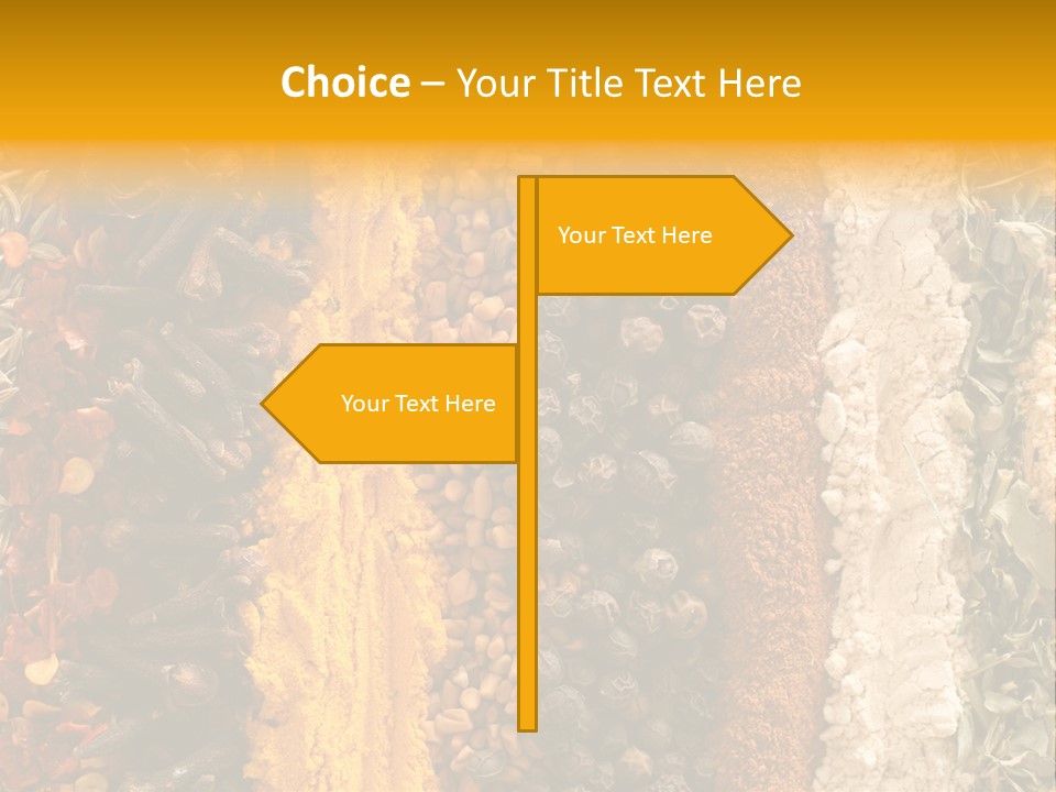 Garlic Powder Asian Food Chillies PowerPoint Template