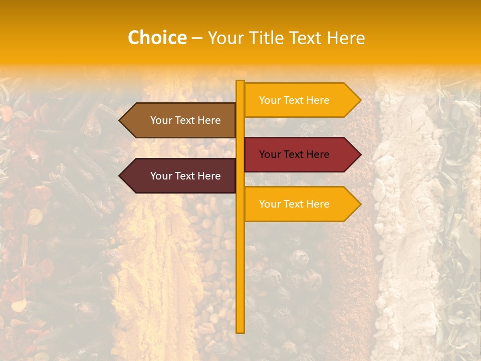 Garlic Powder Asian Food Chillies PowerPoint Template