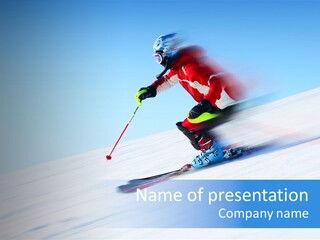 Slope Attention Energy PowerPoint Template