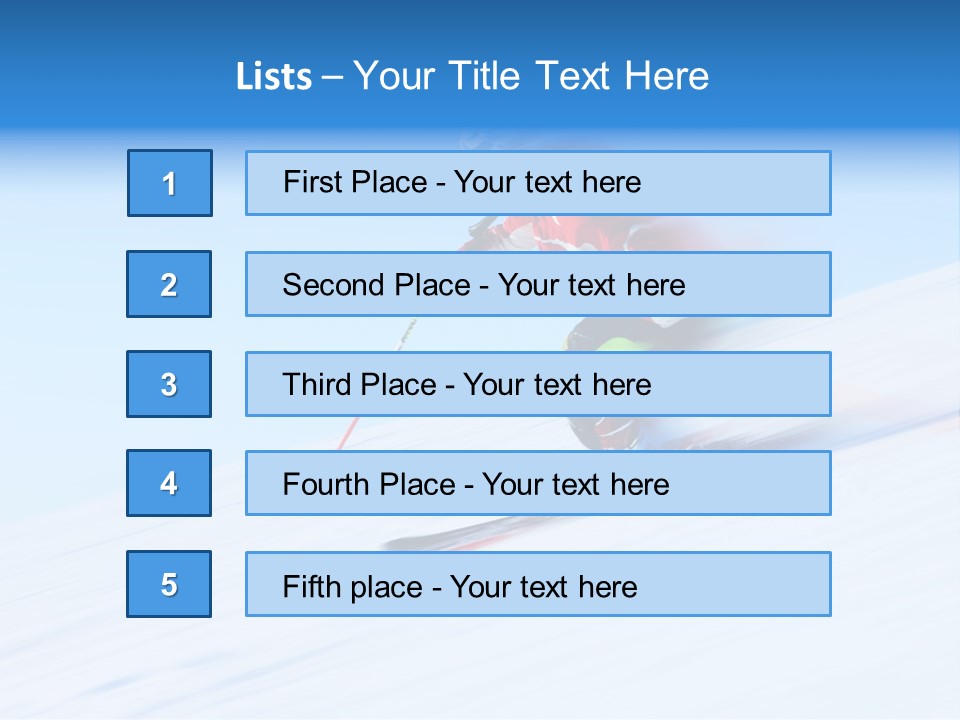 Slope Attention Energy PowerPoint Template