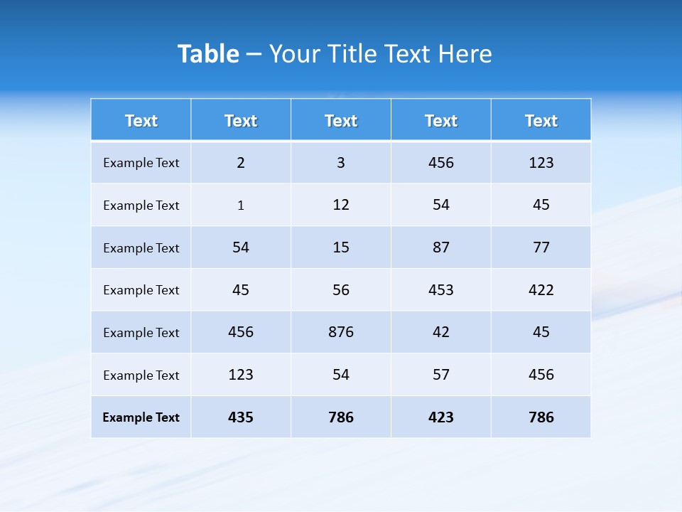 Slope Attention Energy PowerPoint Template