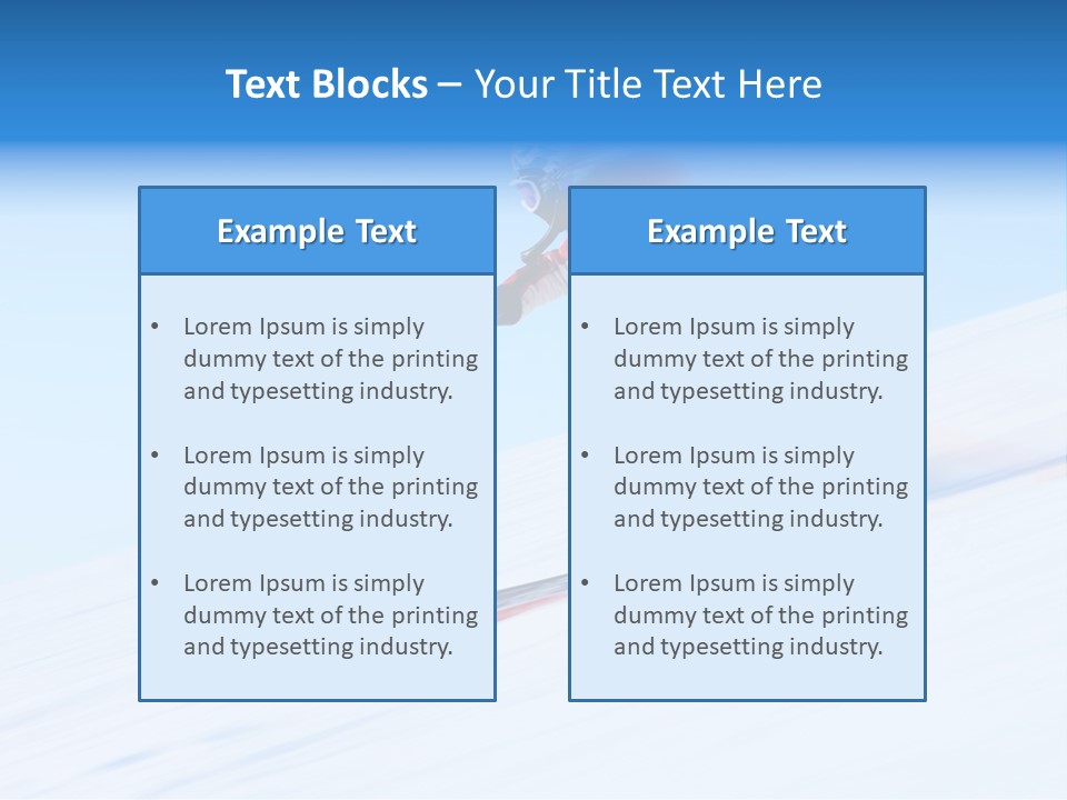Slope Attention Energy PowerPoint Template
