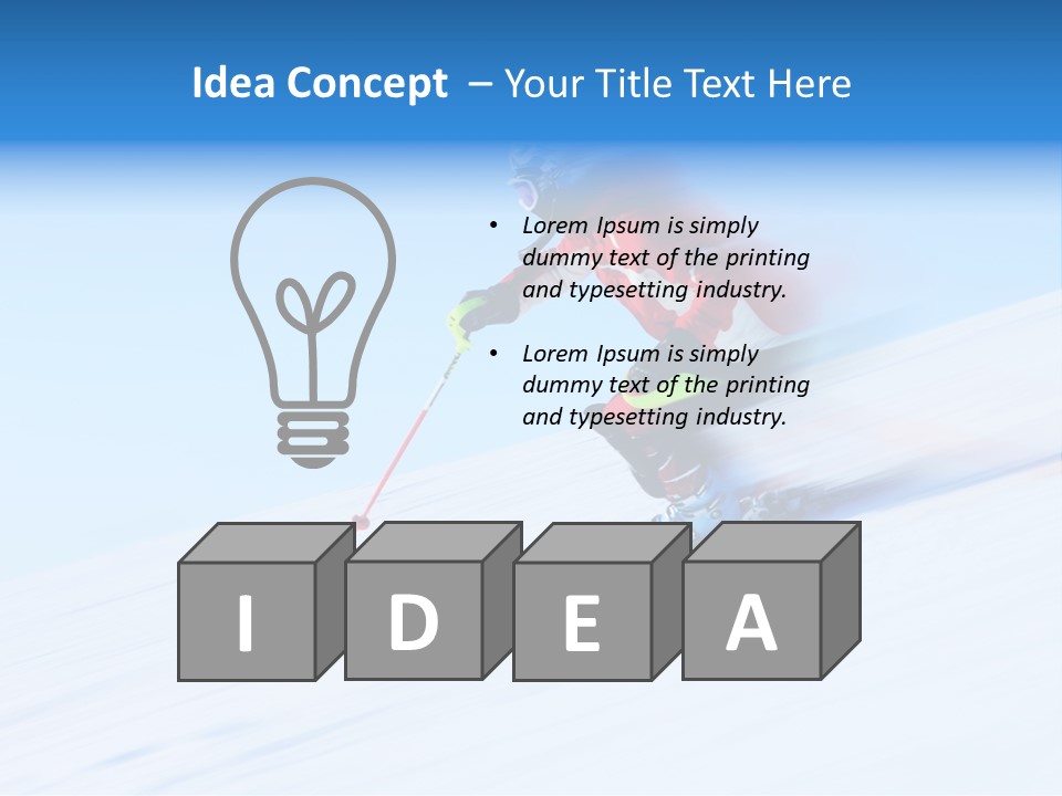 Slope Attention Energy PowerPoint Template