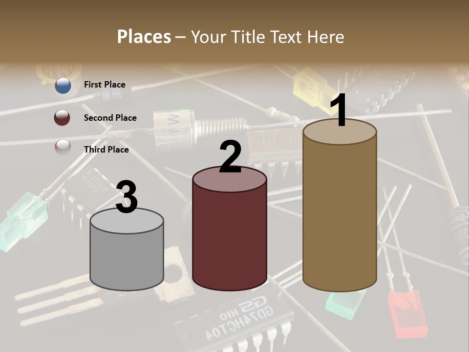 Electric Capacitor Led PowerPoint Template