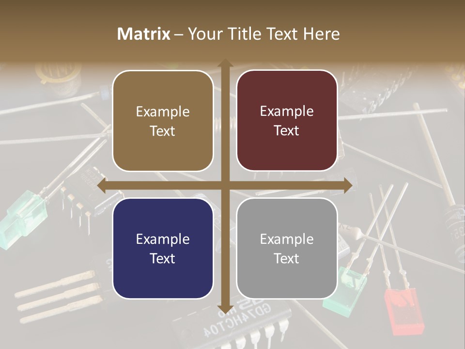 Electric Capacitor Led PowerPoint Template