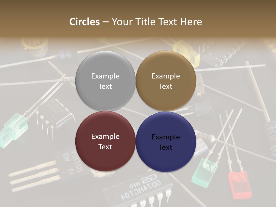 Electric Capacitor Led PowerPoint Template