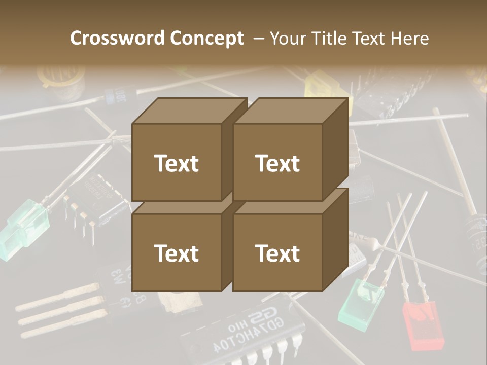Electric Capacitor Led PowerPoint Template