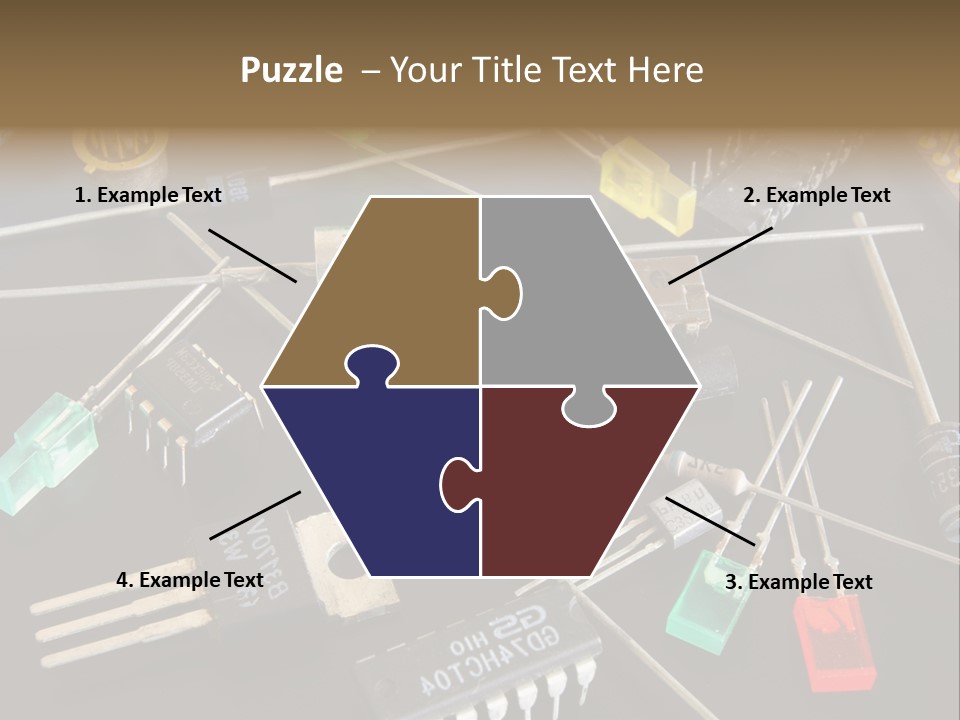 Electric Capacitor Led PowerPoint Template