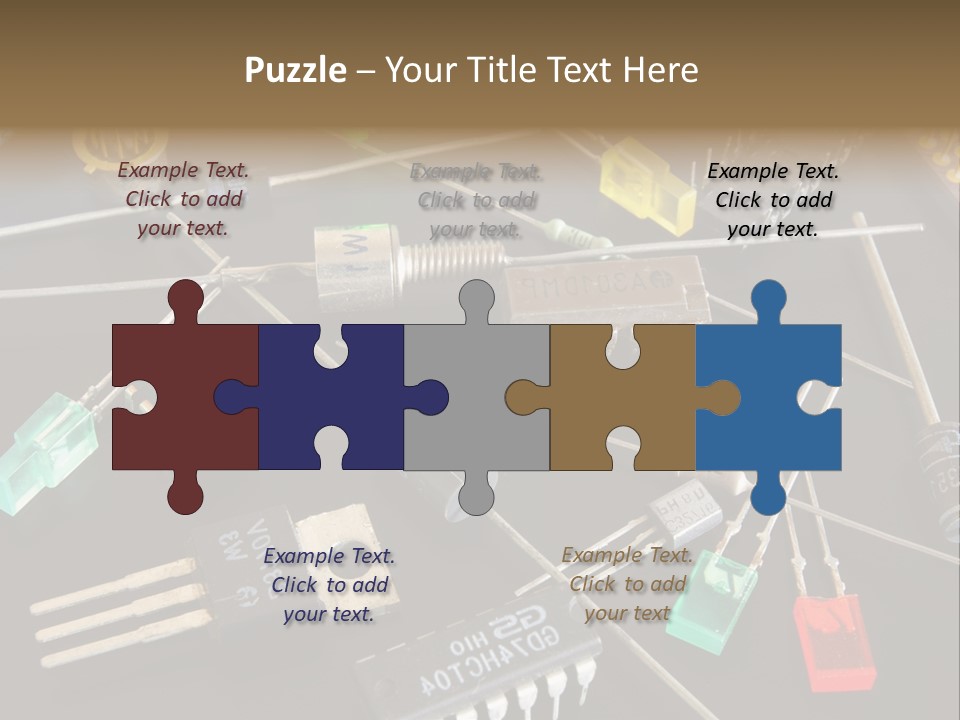 Electric Capacitor Led PowerPoint Template