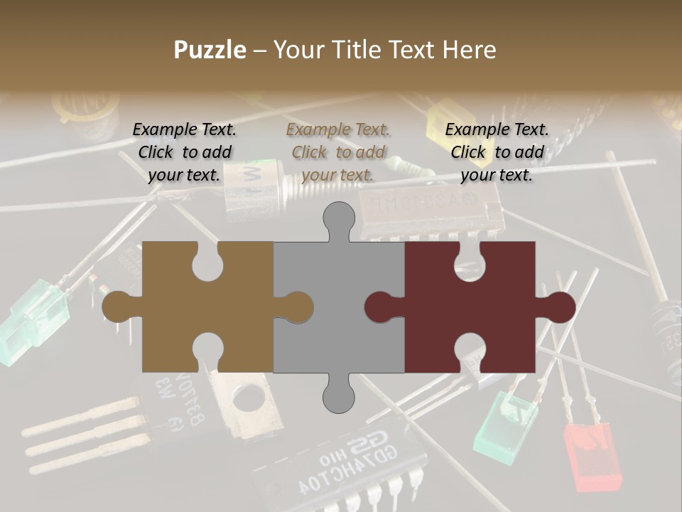 Electric Capacitor Led PowerPoint Template