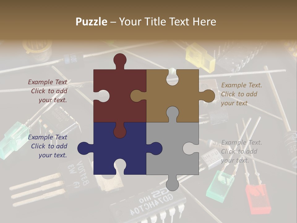 Electric Capacitor Led PowerPoint Template