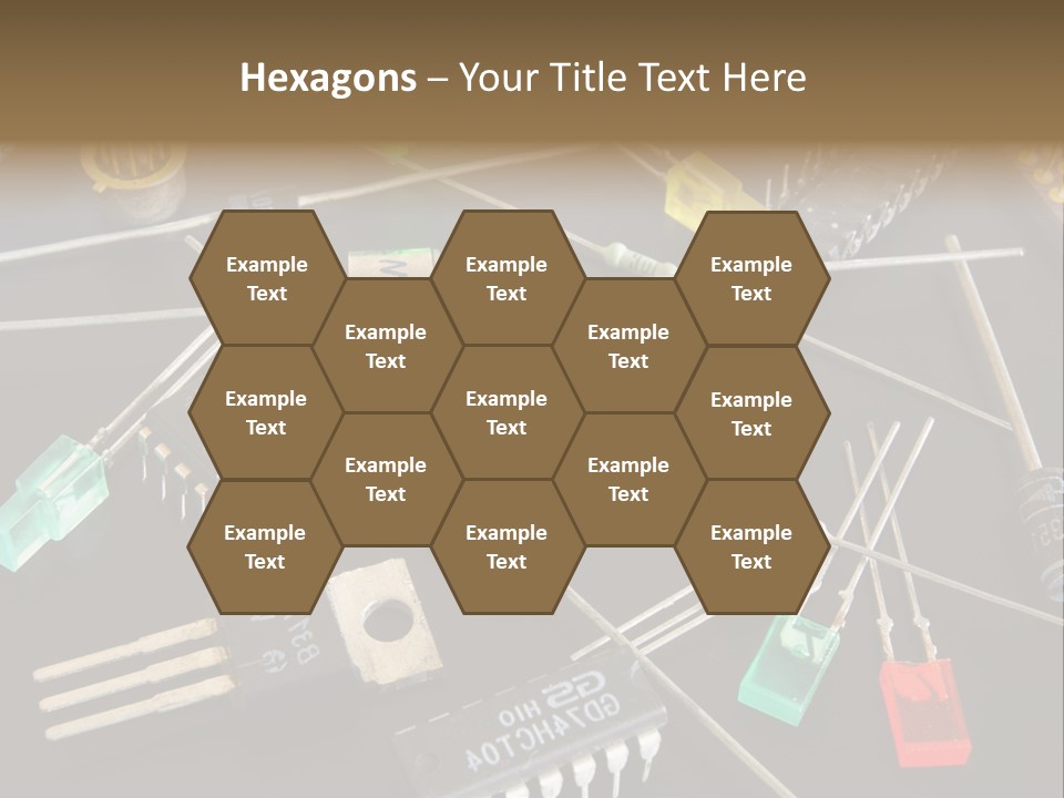 Electric Capacitor Led PowerPoint Template