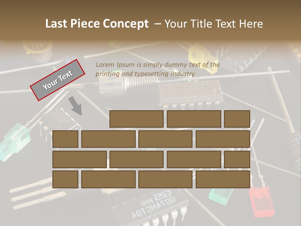 Electric Capacitor Led PowerPoint Template