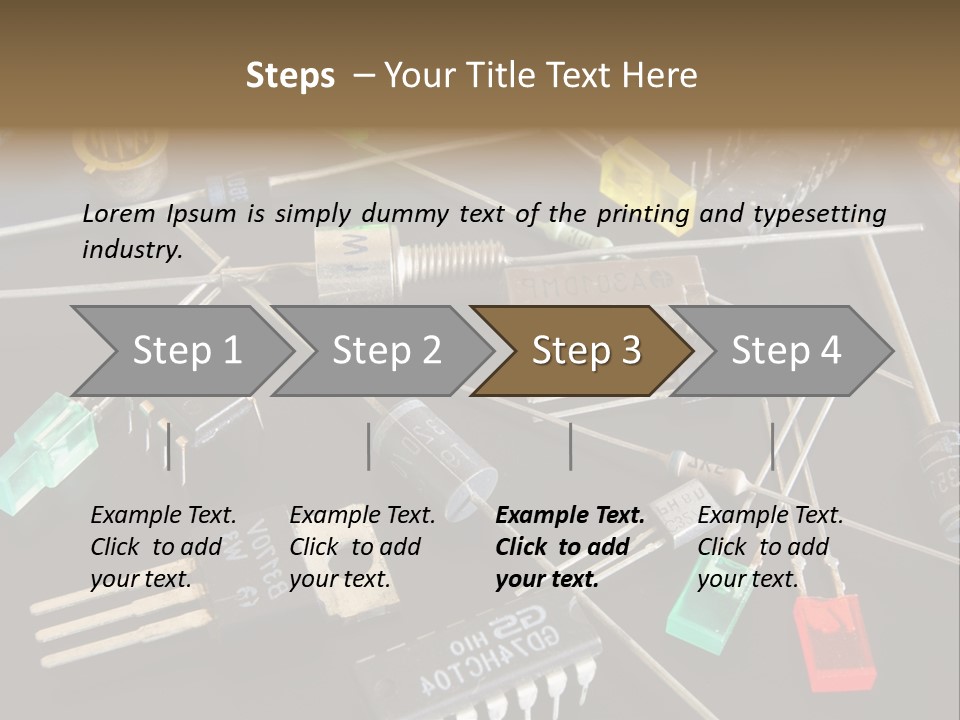 Electric Capacitor Led PowerPoint Template