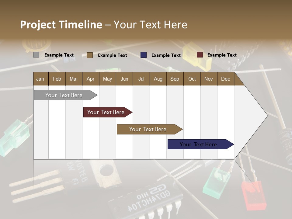 Electric Capacitor Led PowerPoint Template