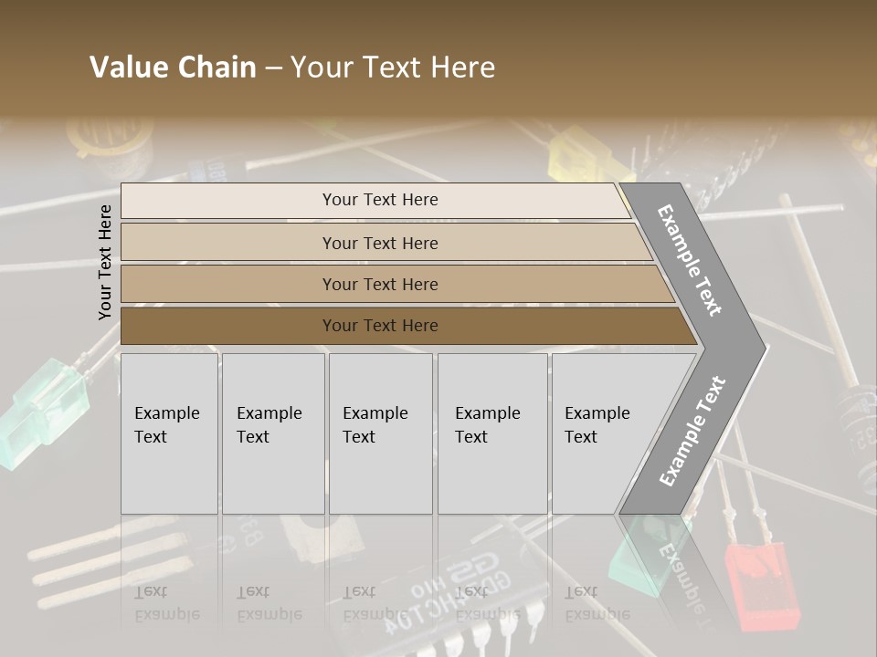 Electric Capacitor Led PowerPoint Template