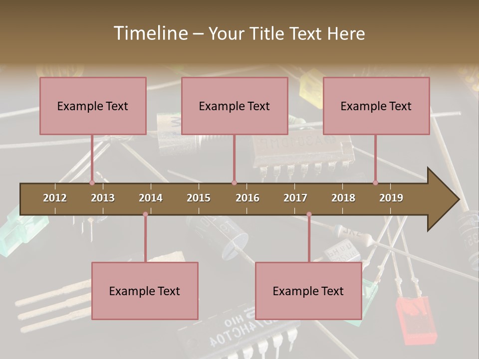 Electric Capacitor Led PowerPoint Template