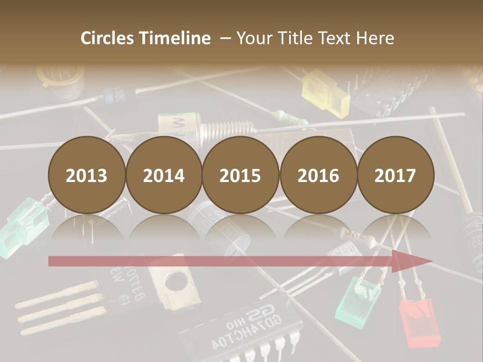 Electric Capacitor Led PowerPoint Template