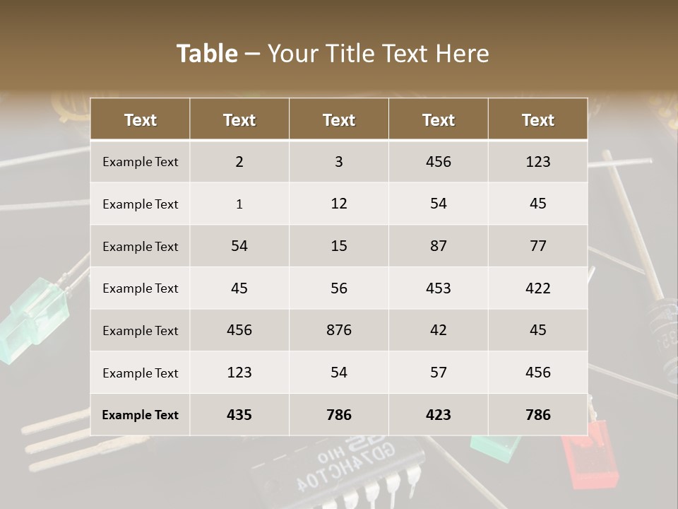 Electric Capacitor Led PowerPoint Template