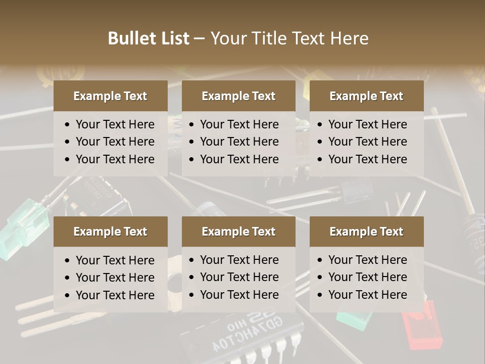 Electric Capacitor Led PowerPoint Template