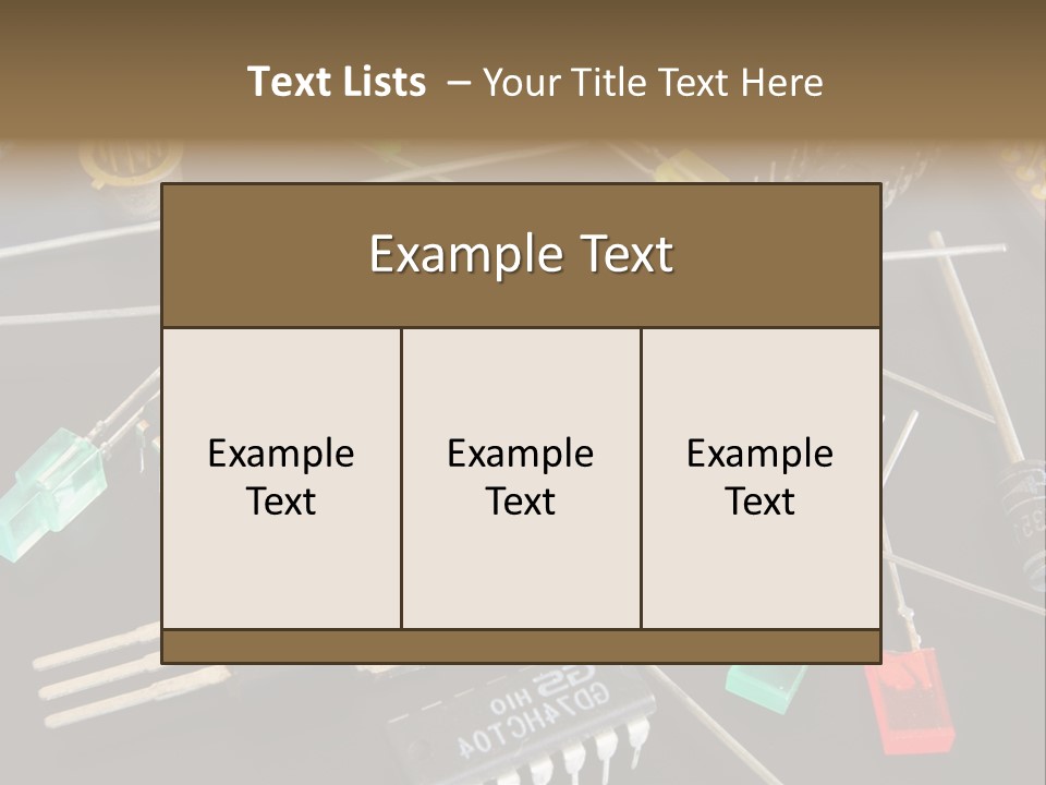 Electric Capacitor Led PowerPoint Template
