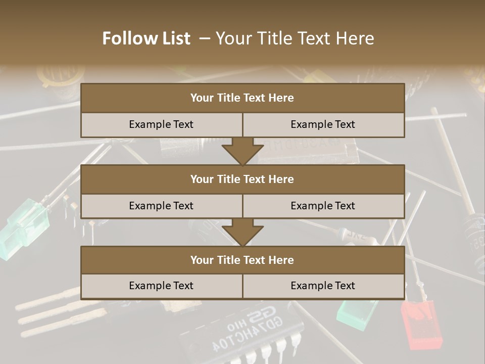 Electric Capacitor Led PowerPoint Template
