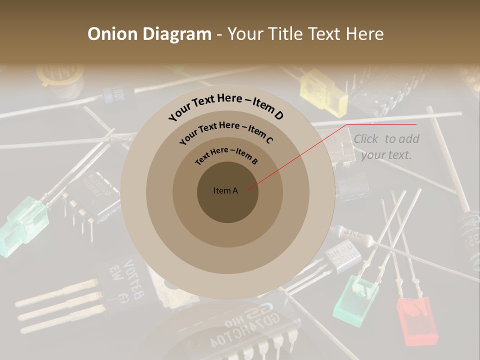 Electric Capacitor Led PowerPoint Template