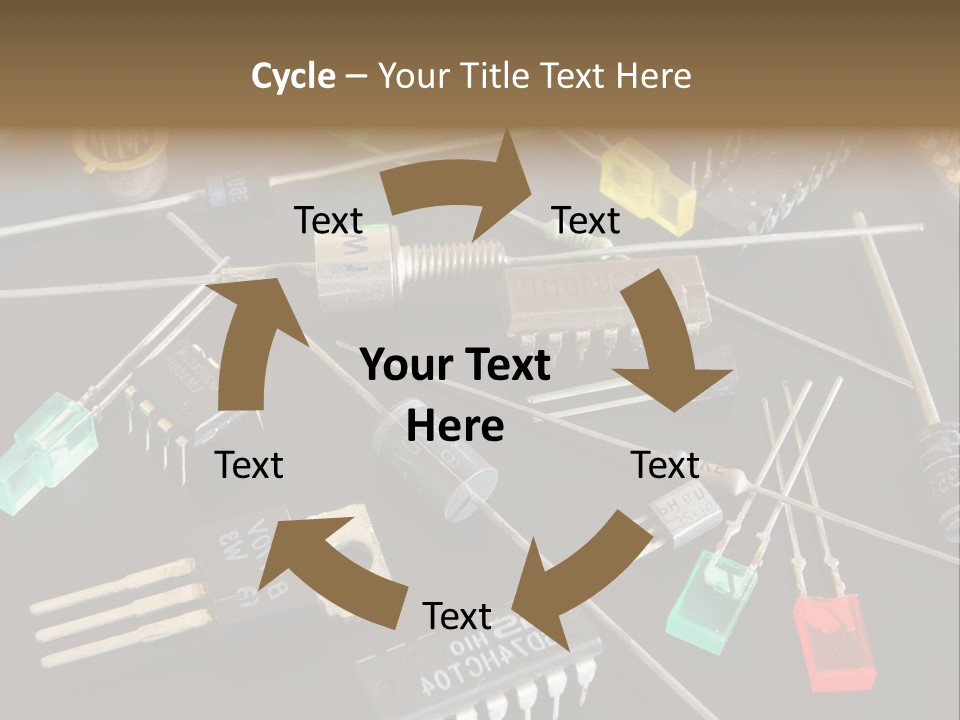 Electric Capacitor Led PowerPoint Template