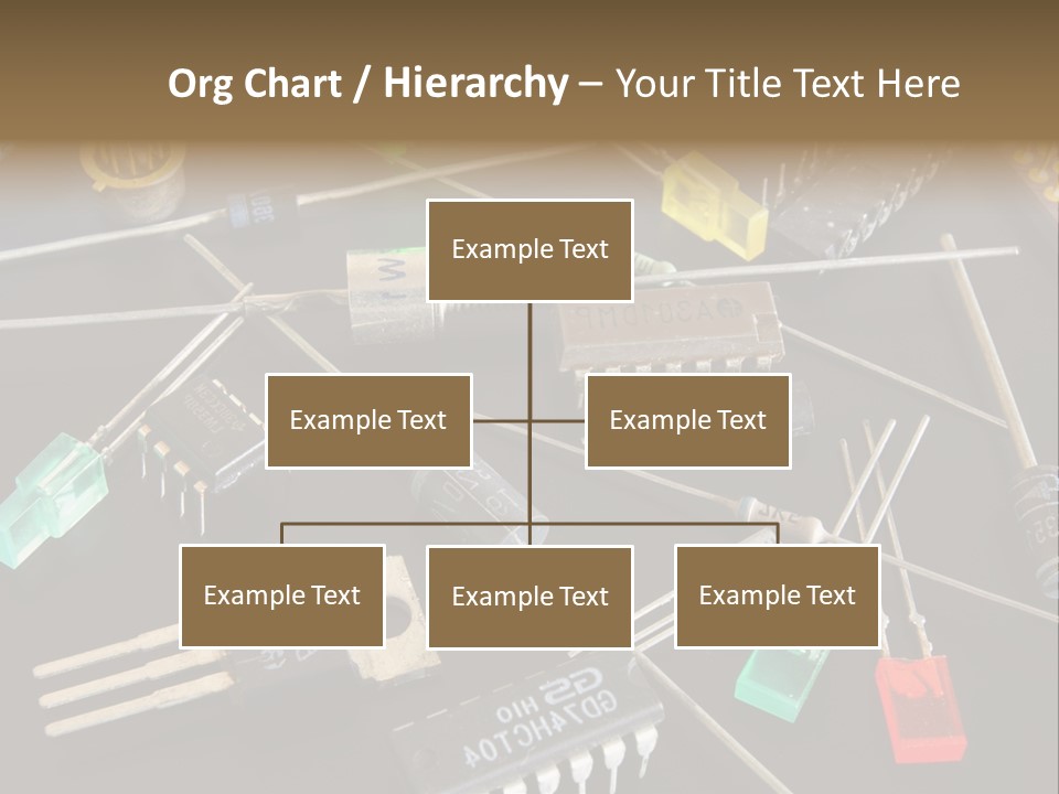 Electric Capacitor Led PowerPoint Template