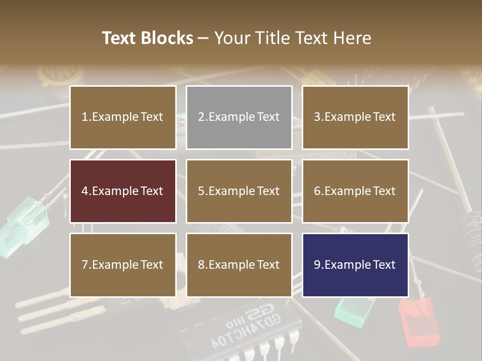 Electric Capacitor Led PowerPoint Template