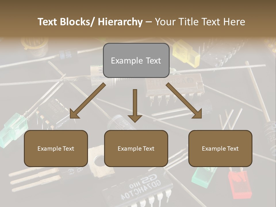 Electric Capacitor Led PowerPoint Template