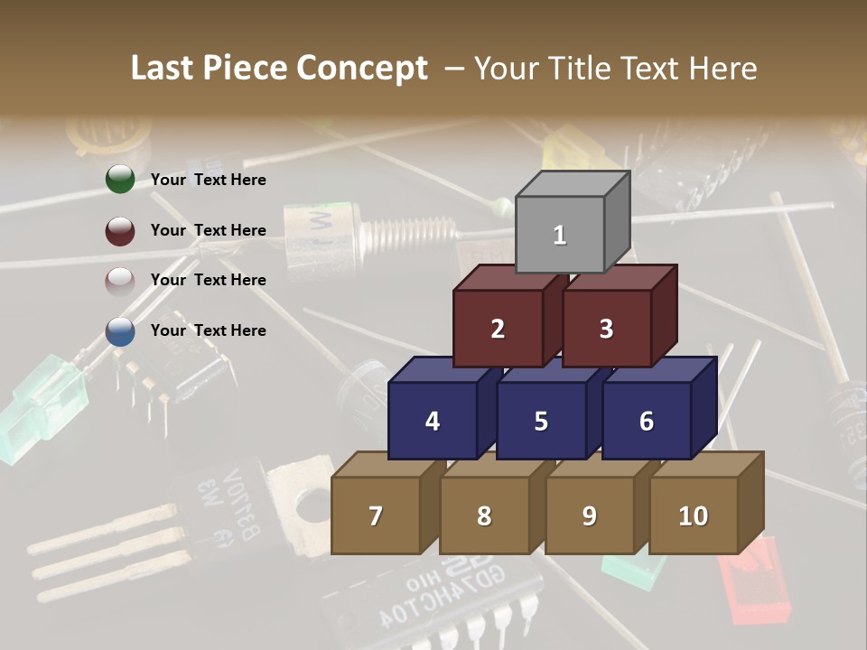 Electric Capacitor Led PowerPoint Template