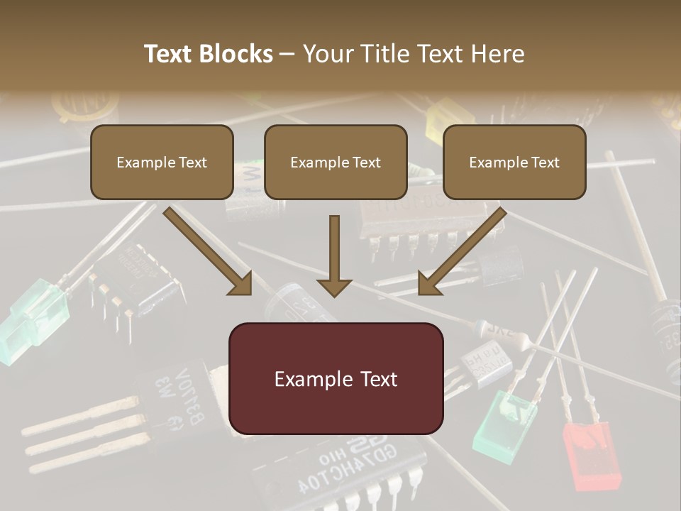Electric Capacitor Led PowerPoint Template