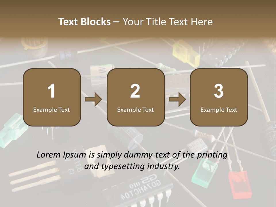 Electric Capacitor Led PowerPoint Template