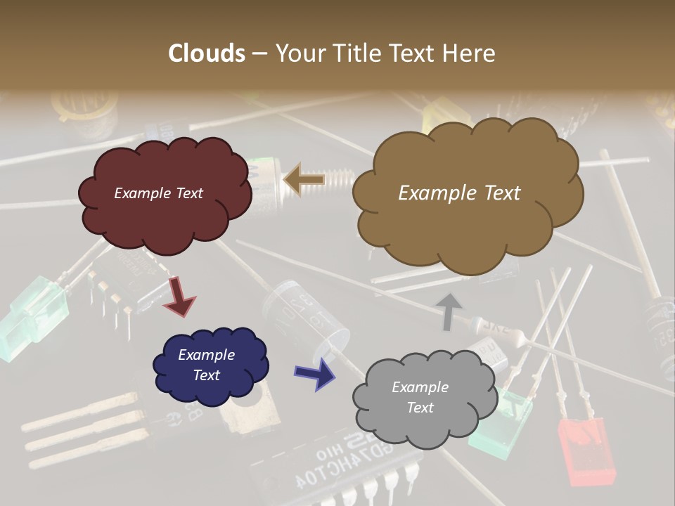 Electric Capacitor Led PowerPoint Template