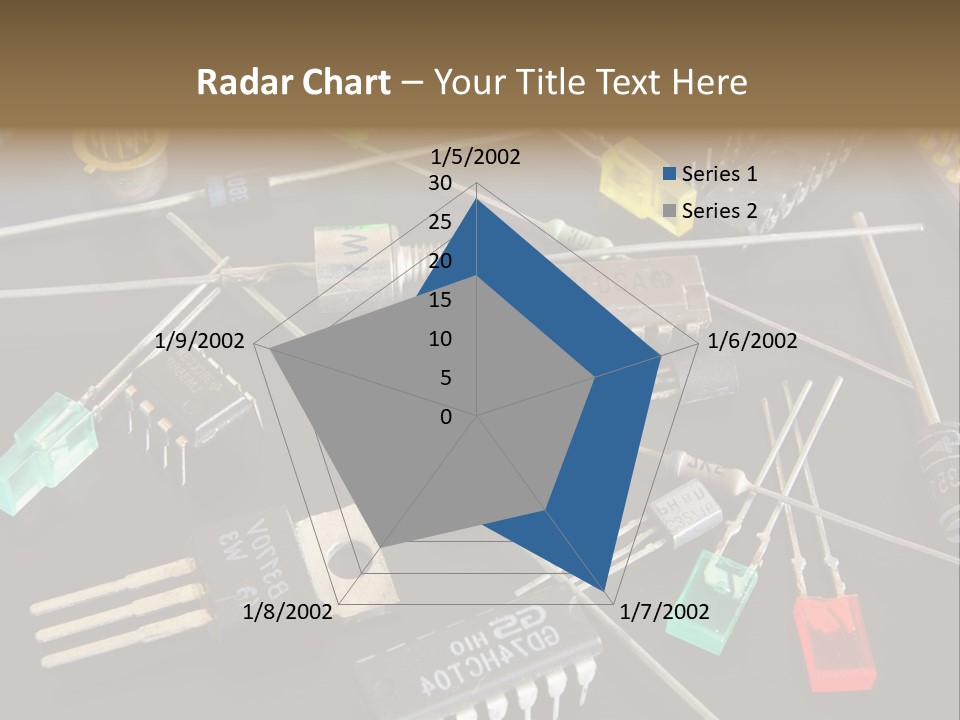 Electric Capacitor Led PowerPoint Template
