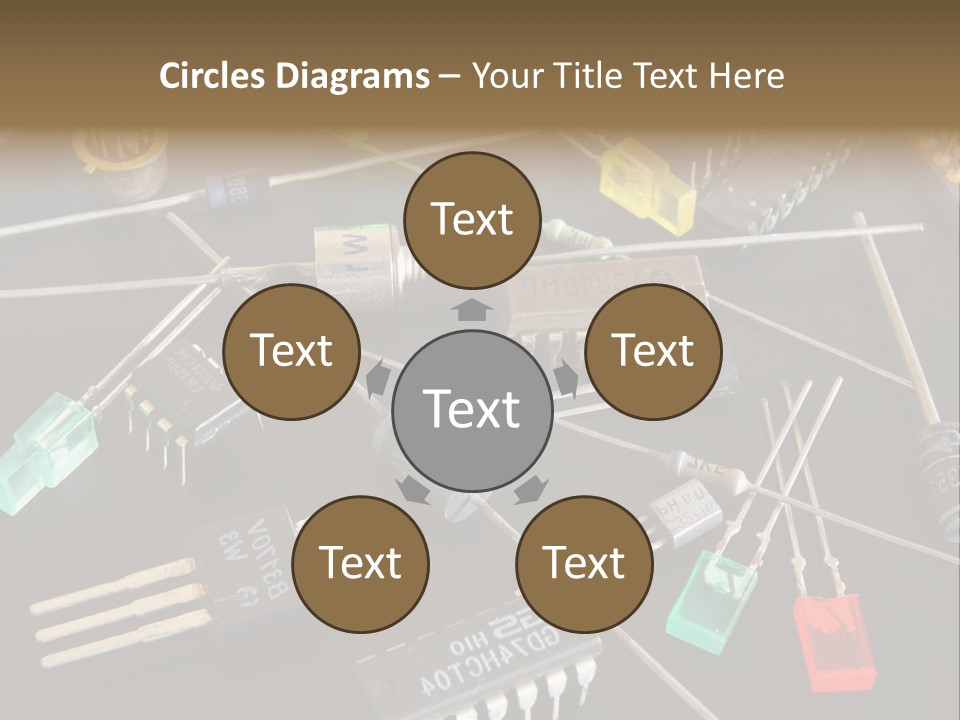 Electric Capacitor Led PowerPoint Template