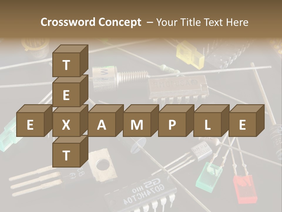 Electric Capacitor Led PowerPoint Template