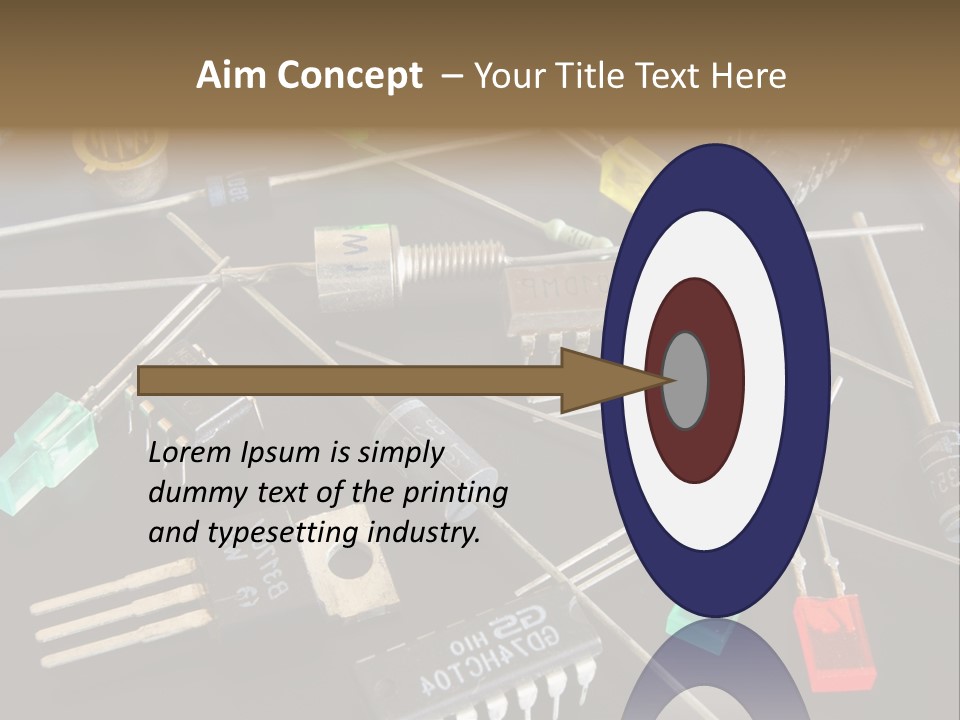 Electric Capacitor Led PowerPoint Template